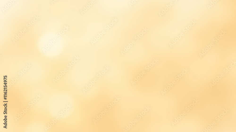 Poster Blurred gold background with soft golden light bokeh effect