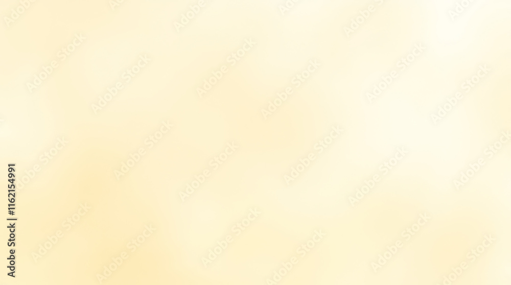 Poster Smooth cream colored background blurring towards white in upper right corner
