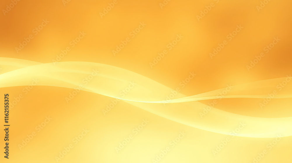 Wall mural golden waves flowing seamlessly creating abstract background