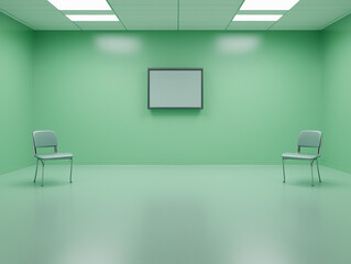 Deserted Media Studies Broadcasting Studio Waiting for Action