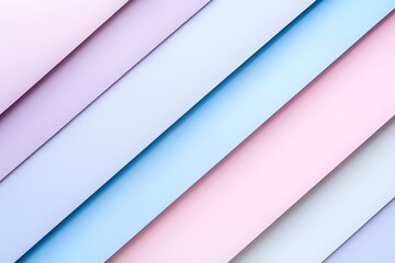 Pastel Diagonal Stripes Abstract Background: A calming and elegant abstract background featuring a seamless pattern of pastel diagonal stripes in soft hues of pink, blue, and purple.