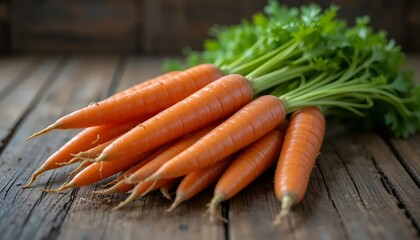 carrots on a table