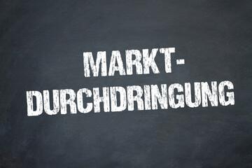 Obraz premium Marktdurchdringung 