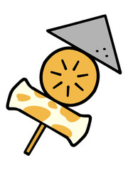 おでんの串イラスト素材