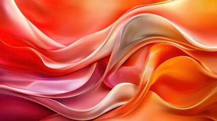 Vibrant red transitioning smoothly to deep orange for an energetic tone