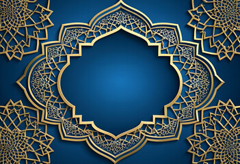 blue background islamic