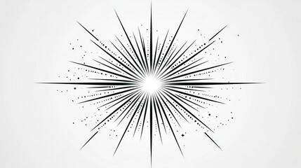 Obraz premium Radiant Starburst Design Element Graphic
