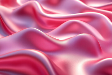 Obraz premium 매끄러운 옷감 섬유 흐르는 곡선 소재 빛나는 매끄러운 직물 