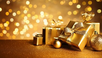 Beautiful gold backdrop for greeting cards, christmas, product presentation and celebration, 3d rendering illustration.