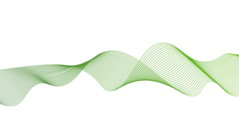 Shining green wave lines pattern for banner, wallpaper,abstract green wave lines on white background,White green Abstract Wallpaper. Abstract background with lines,