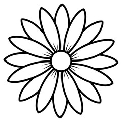 Daisy Delight line art art vector