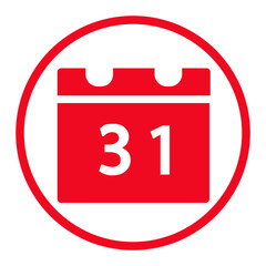 red calendar icon