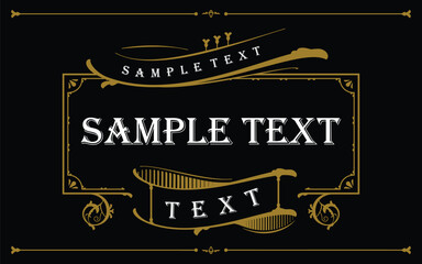 typograph of label