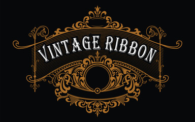 vintage label classic logo