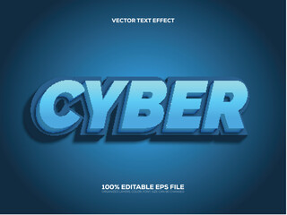 Cyber 3D style Editable Text Effect.
