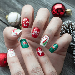 trendy new year's nail art ideas for 2024 showcasing unique designs, glitters, and bright festive shades perfect for welcoming the new year with a touch of elegance