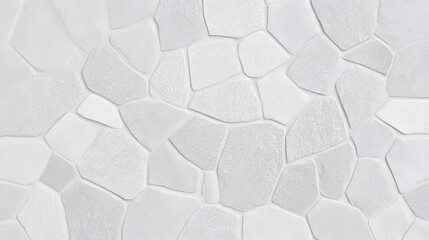 White Irregular Stone Wall Texture Background