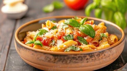 Delicious Creamy Tomato Pasta with Basil