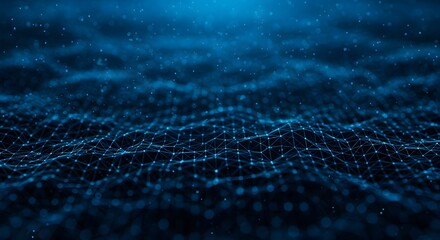 ia generated. abstract blue background with waves