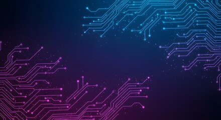 ia generated. blue circuit board background