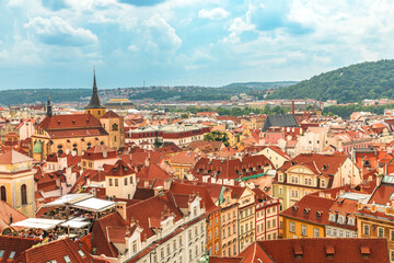 Obraz premium The bohemian capital of Czechia with his beautiful architecture