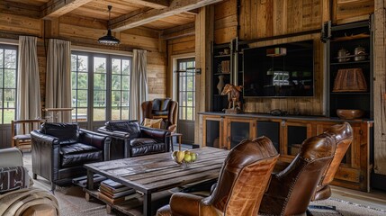 interior of a luxury tv lounge 