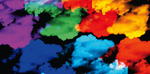 multicolor  modern watercolor wall texture background. sky light liquid pattern decoration 