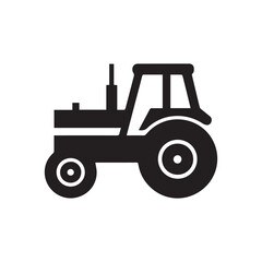 Naklejka premium Truck icon. Black silhouette Design vector Side view on white background