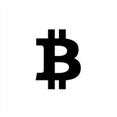 Bold Bitcoin logo representing digital currency and financial innovation.