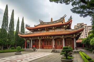 Fototapeta premium Traditional Asian Temple Architecture 