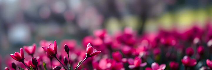 Elegant Spring Blooms with Bokeh Background