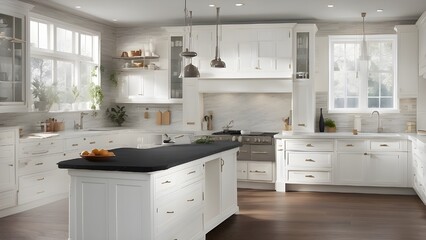 New Contemporary Kitchen Design: Wooden Cabinets, Oven, and Spacious Counter"
