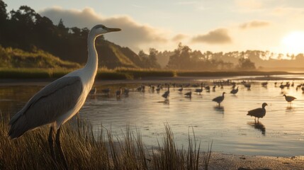 Coastal Wildlife in Vibrant Natural Light
