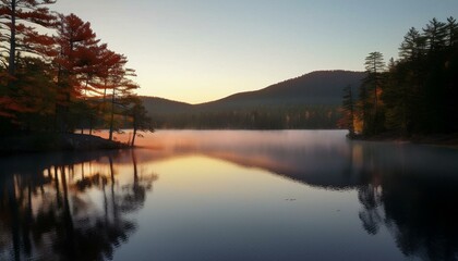 Obraz premium Reflections shimmer in tranquil beauty. 