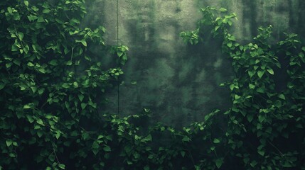 A lush green bush with leaves and vines