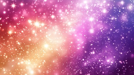 Obraz premium Sparkling Galaxy Background with Pink and Purple Hues
