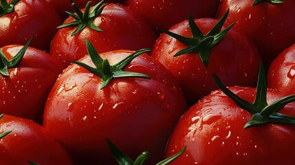 The Fresh Red Tomatoes