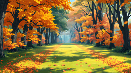 autumn in the forest