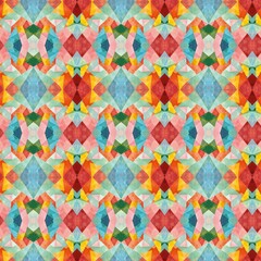  Vibrant Geometric Watercolor Pattern