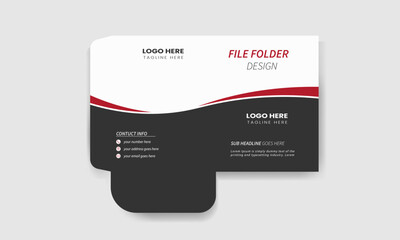 Professional creative  corporate presentation document file folder design template for your business,