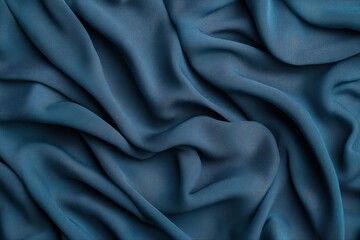 Obraz premium Close-up of Draped Teal Fabric with Subtle Texture