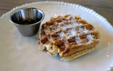 Waffle based desert
