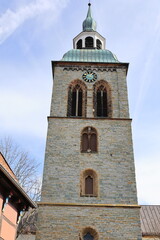 Blick auf die Katholische Kirche St. Aegidius im Zentrum von Rheda-Wiedenbr&uuml;ck