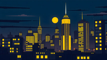night city skyline