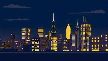 night city skyline