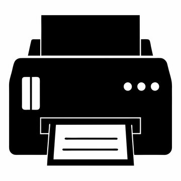 black printer printing paper clip art preview
