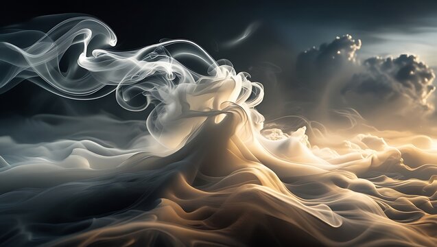 Swirling Smoke Background