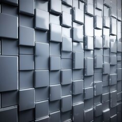 the AI Image Generator, Black Cubes Abstract Geometric Background