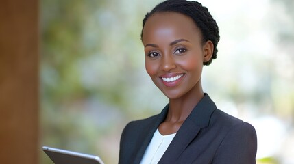 The Professional Woman with Tablet