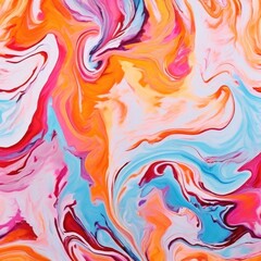 Fototapeta premium the AI Image Generator, Vibrant Abstract Swirl of Colorful Paints i